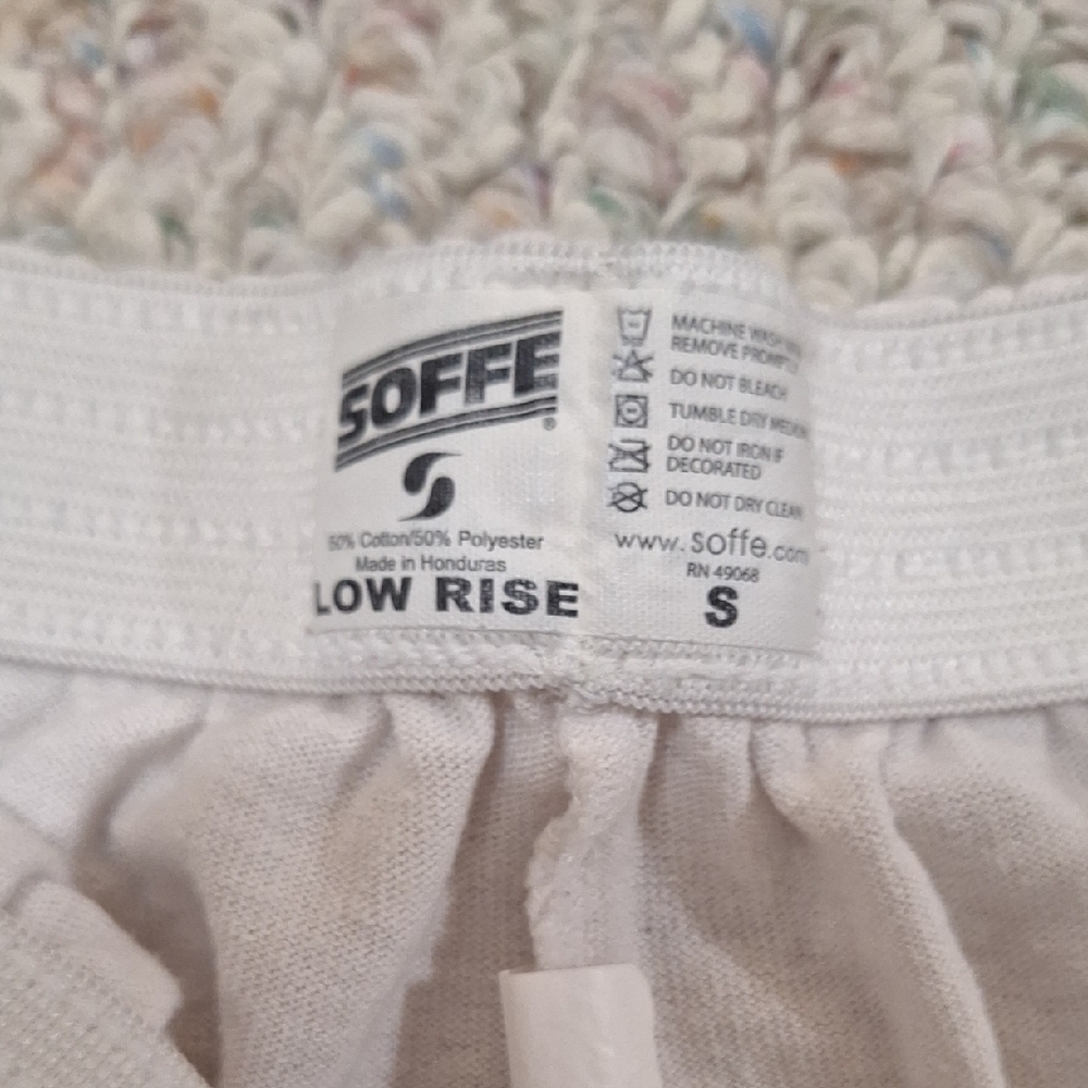Soffe Women's White Athletic Shorts - Picture 2 of 2